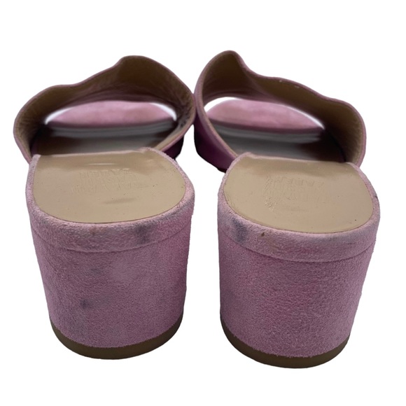 Maryam Nassir Zadeh Sandals Sophie Pink Suede Heeled Slide Size 10.5 - Picture 7 of 12